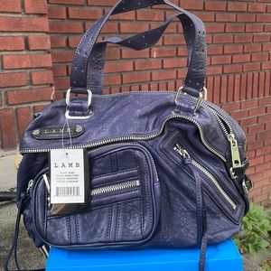 NWT Navy L.A.M.B purse